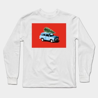 Christmas tree on car Long Sleeve T-Shirt